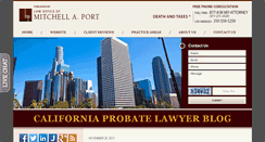 Desktop Screenshot of californiaprobatelawyerblog.com